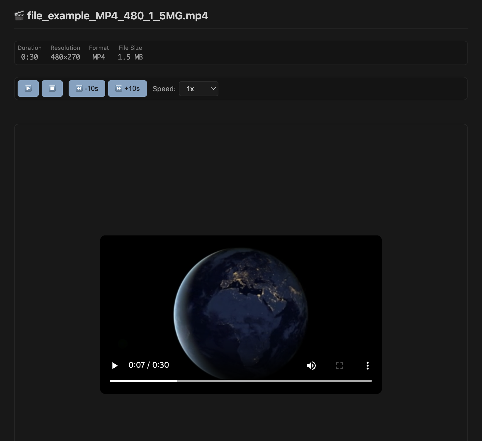 Screen showing Video in VS Code / Cursor.